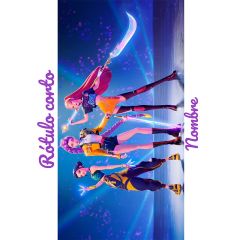Papel de azúcar K-Pop - Nombre y Rótulo personalizado A4 - Impresión personalizada