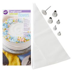Kit para aprender a hacer flores con buttercream - Wilton