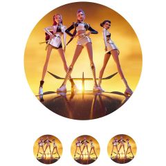 Papel de azúcar de Las guerreras K-POP - 1 - 20 cm - María Lunarillos
