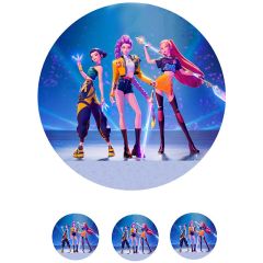 Oblea de Las guerreras K-POP - 2 - 20 cm - María Lunarillos
