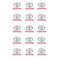Oblea Logotipo Toyota 5 cm (15) - María Lunarillos