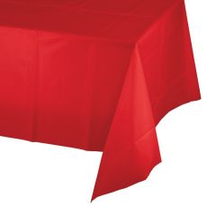 Mantel fino de plástico rojo 1,37 x 2,74 m - Amscan