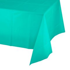Mantel fino de plástico verde menta 1,37 x 2,74 m - Creative Converting