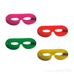 Máscaras de fiesta colores metalizados (6) - Papstar