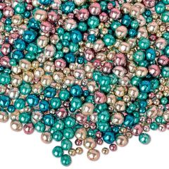 Perlas multicolor metalizadas Metallic Explosion 80 g - Happy Sprinkles