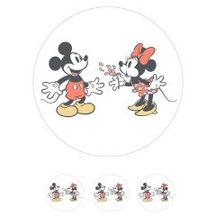 Papel de azúcar de Mickey y Minnie Mouse - 20 cm - María Lunarillos