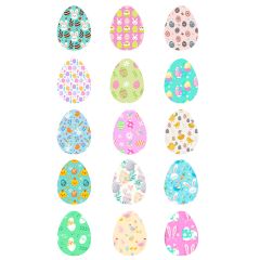Oblea de Huevos Pascua - 5 cm (15) - María Lunarillos