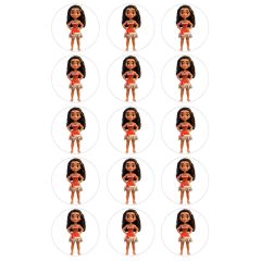 Oblea de Vaiana - 5 cm (15) - María Lunarillos