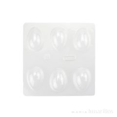 Molde huevos de Pascua Lisos 3D (6 cavidades)