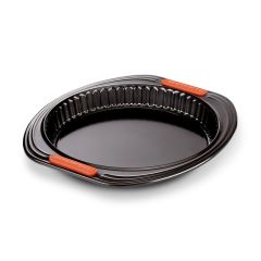 Molde antiadherente redondo base extraíble quiche 28 cm - Acero al carbono - Le Creuset