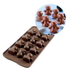 Molde bombones Muñequitos expresivos - Silikomart