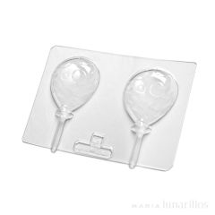 Molde para chocolate 2 Piruletas globo con palo