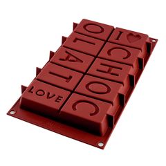 Molde brownie I love chocolat - Silikomart