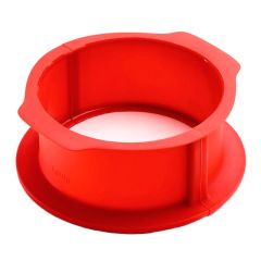 Molde Charlotte redondo desmontable con plato de cerámica 18 cm - Lékué