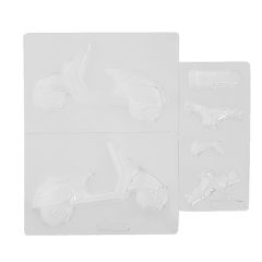 Moldes para chocolate Moto Vespa (3)
