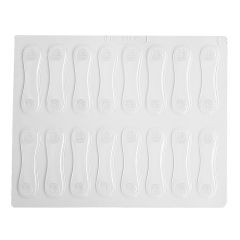 Molde bombones lenguas de gato 7,5 cm (16 cavidades)
