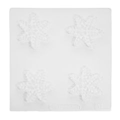 Molde copos de nieve 5,5 cm (4 cavidades)