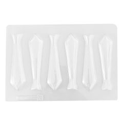 Molde corbatas de chocolate (6 cavidades)