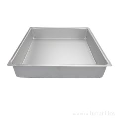Molde de aluminio profesional cuadrado 35 x 7,5 cm - Decora