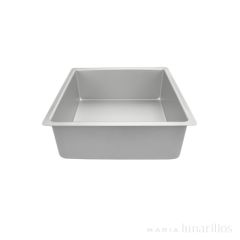 Molde de aluminio profesional cuadrado 25 x 10 cm - Decora