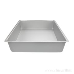 Molde de aluminio profesional cuadrado 35 x 10 cm - Decora