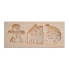 Molde de madera galletas rellenas Navidad - ScrapCooking