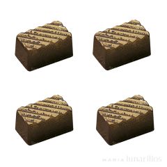 Molde de policarbonato para 30 bombones Rectangular rayas - Martellato