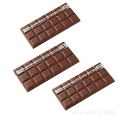 Molde de policarbonato para 3 tabletas de chocolate - Martellato