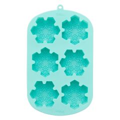 Molde de silicona 6 copos de nieve de Navidad - Wilton