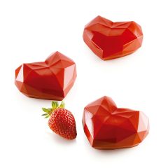 Molde de silicona Amorini Origami 110 6 cavidades con cortador - Silikomart Professional