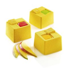 Molde de silicona Kuadro 8 cavidades - Silikomart Professional