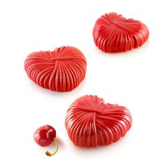 Molde de silicona Lovely 110 6 cavidades con cortador - Silikomart Professional