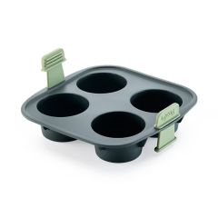 Molde de silicona para freidora de aire 4 muffins - Lékué