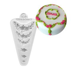 Molde para fondant Rose Medley - Katy Sue Designs