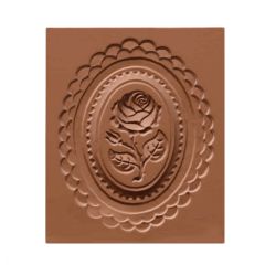 Molde para galletas Springerle Rosa en Oval - Emma's Springerle