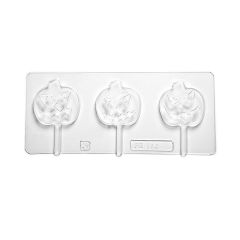 Molde para 3 bombones calabazas con palito