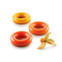 Molde de silicona Promise 65 con 6 cavidades y cortador - Silikomart Professional