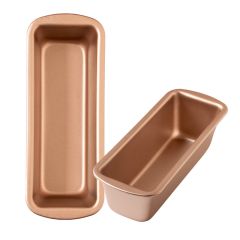 Molde rectangular antiadherente Gold Line 19 x 6 cm - Decora