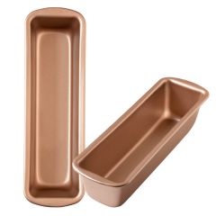 Molde rectangular antiadherente Gold Line 24 x 6 cm - Decora