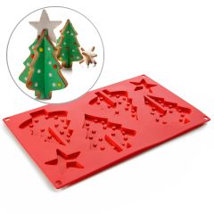 Molde silicona árbol de Navidad 3D encajable - Ibili