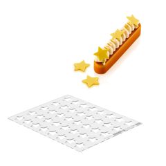 Moldes de silicona para chocolate o isomalt Chablon 80 estrellas - Silikomart