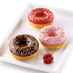 Molde de silicona donuts 6 cavidades - Silikomart