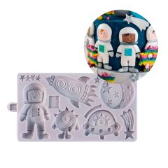 Molde silicona para fondant espacio - Karen Davies