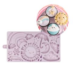 Molde silicona para fondant estaciones - Karen Davies