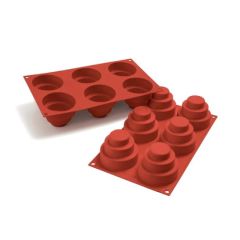 Molde silicona minitartas redondas - Silikomart