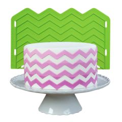 Molde silicona para fondant chevron medio - Marvelous