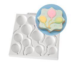 Molde silicona para fondant globos - Katy Sue Designs