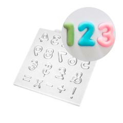 Molde silicona para fondant números - Katy Sue Designs
