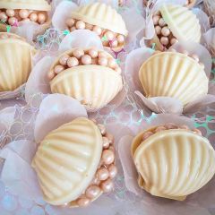 Set de moldes para chocolate 5 conchas marinas