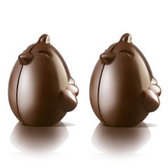 Moldes gallinas de chocolate Paul Cino (2) - Silikomart